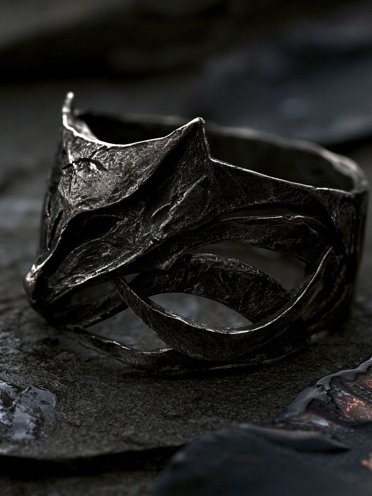Dark Sculptural Ring Photography Poster. poster — photography art