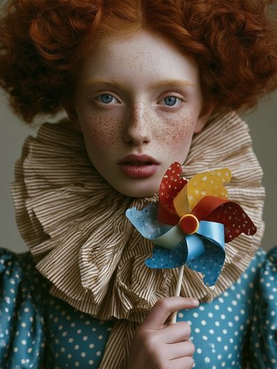 Red-Haired Portrait Photography Poster. poster