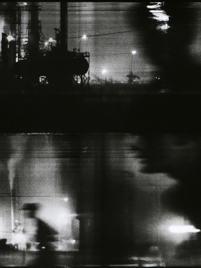 Industrial Nightscape Photography Poster. poster detail