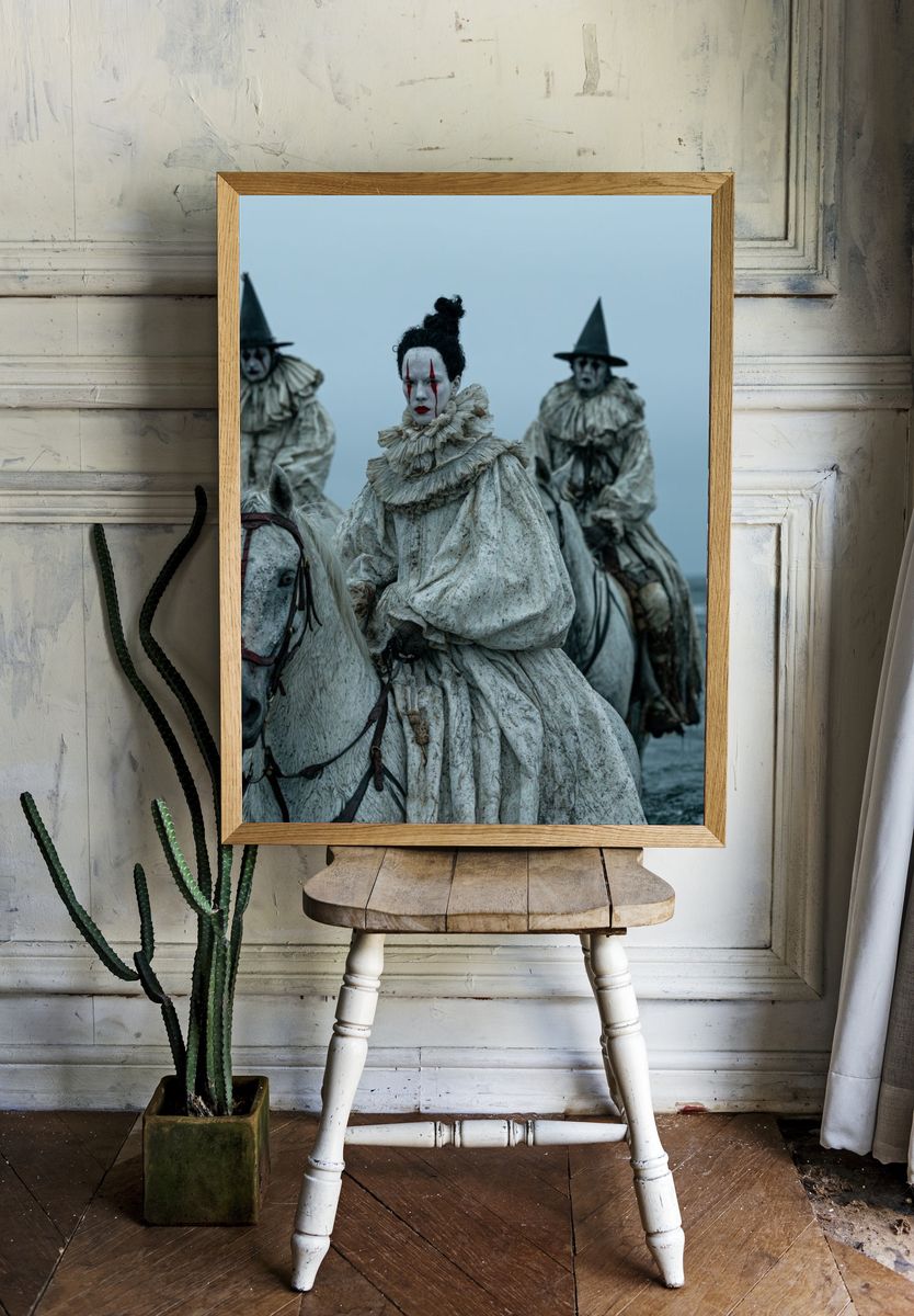 Ghostly Horse Riders Photography Poster. — room view 1