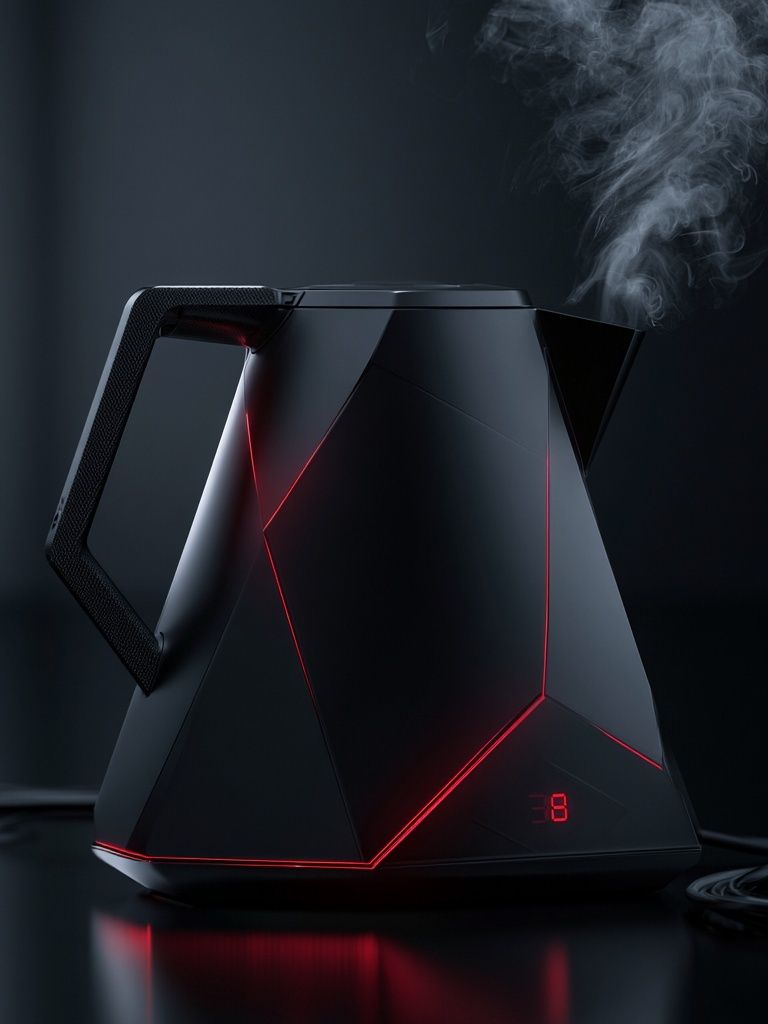Futuristic Electric Kettle Photography Poster. poster — photography art