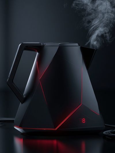 Futuristic Electric Kettle Photography Poster.