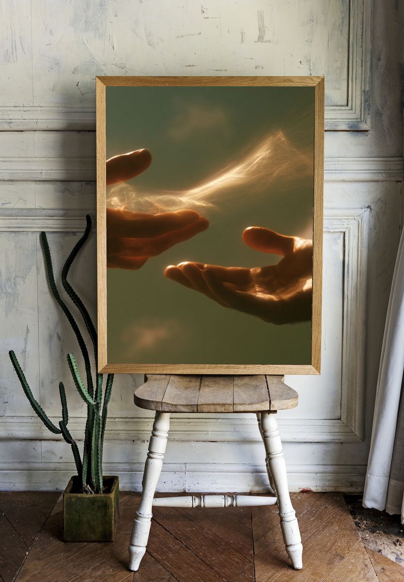 Hands and Light Photography Poster. room preview