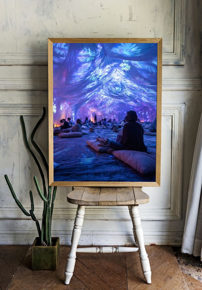 Immersive Light Dome Photography Poster. room preview