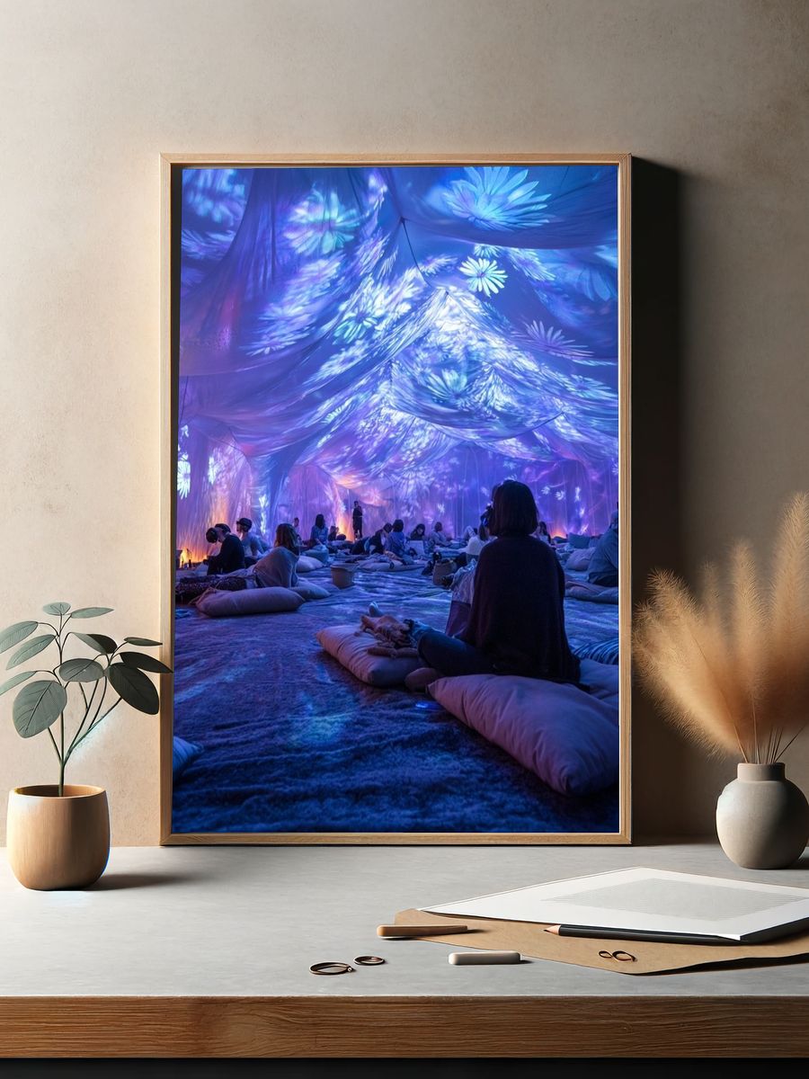 Immersive Light Dome Photography Poster. — room view 2