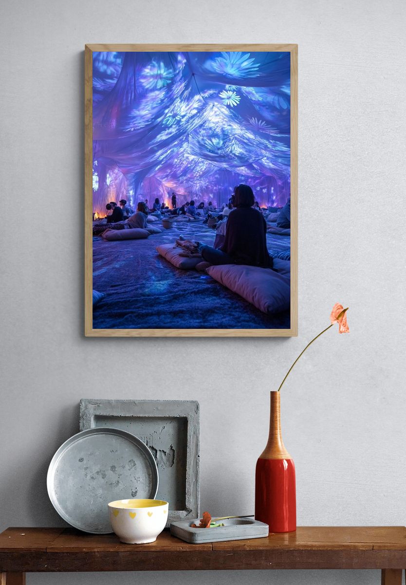 Immersive Light Dome Photography Poster. — room view 3