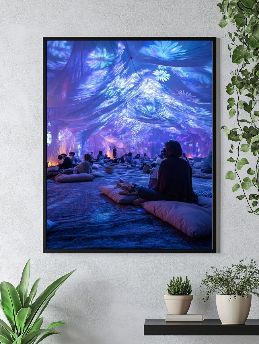 Immersive Light Dome Photography Poster. — room view 4
