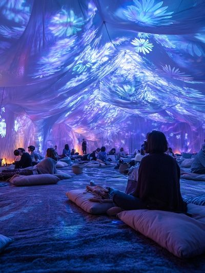 Immersive Light Dome Photography Poster.