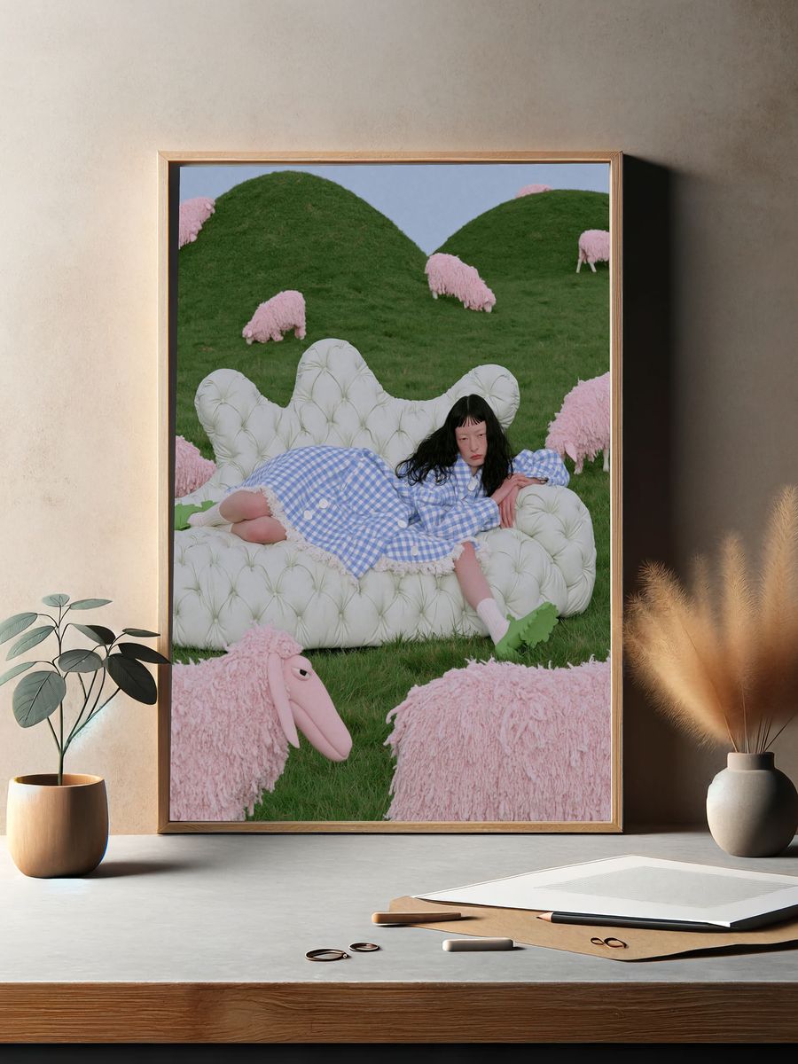 Surreal Pastoral Dreamscape Poster. — room view 2