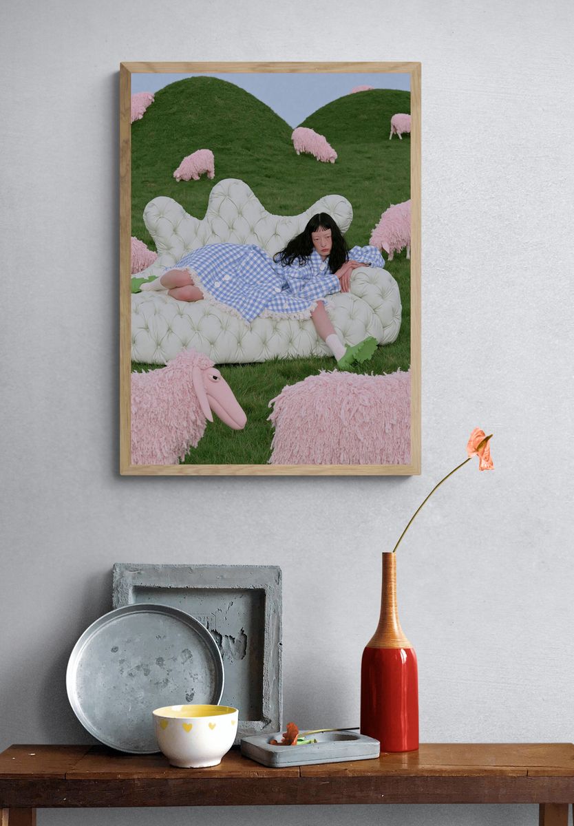 Surreal Pastoral Dreamscape Poster. — room view 3