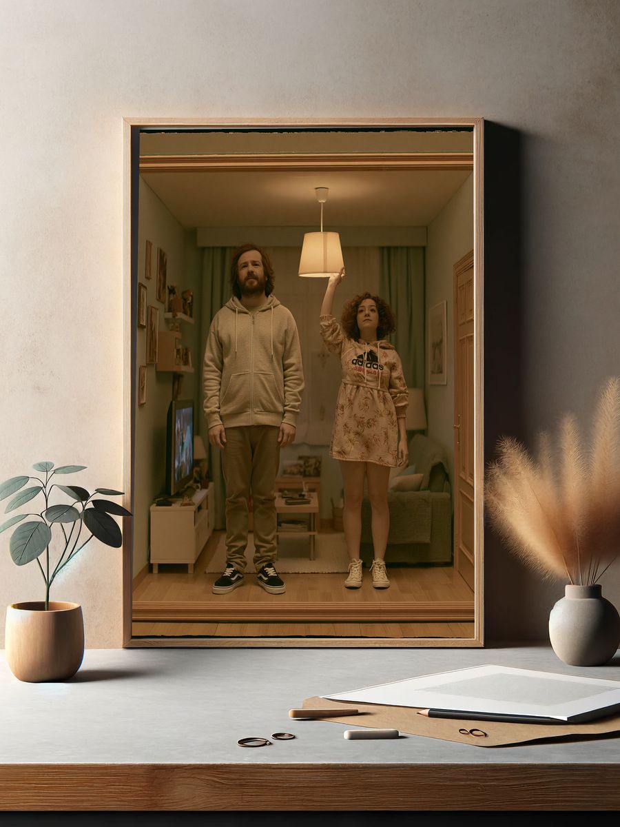 Surreal Living Room Portrait Poster. — room view 2