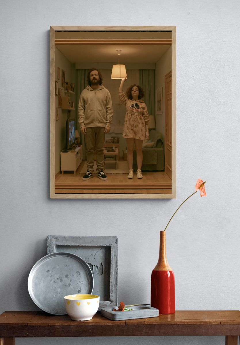 Surreal Living Room Portrait Poster. — room view 3