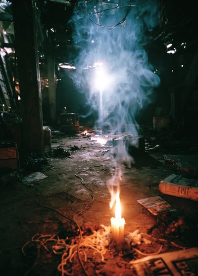 Smoke and Candlelight Photography Poster. poster