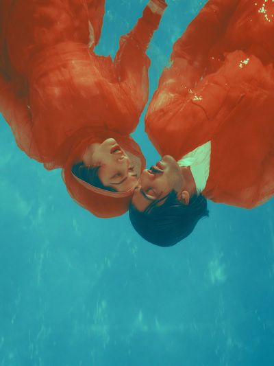 Underwater Lovers Photography Poster.