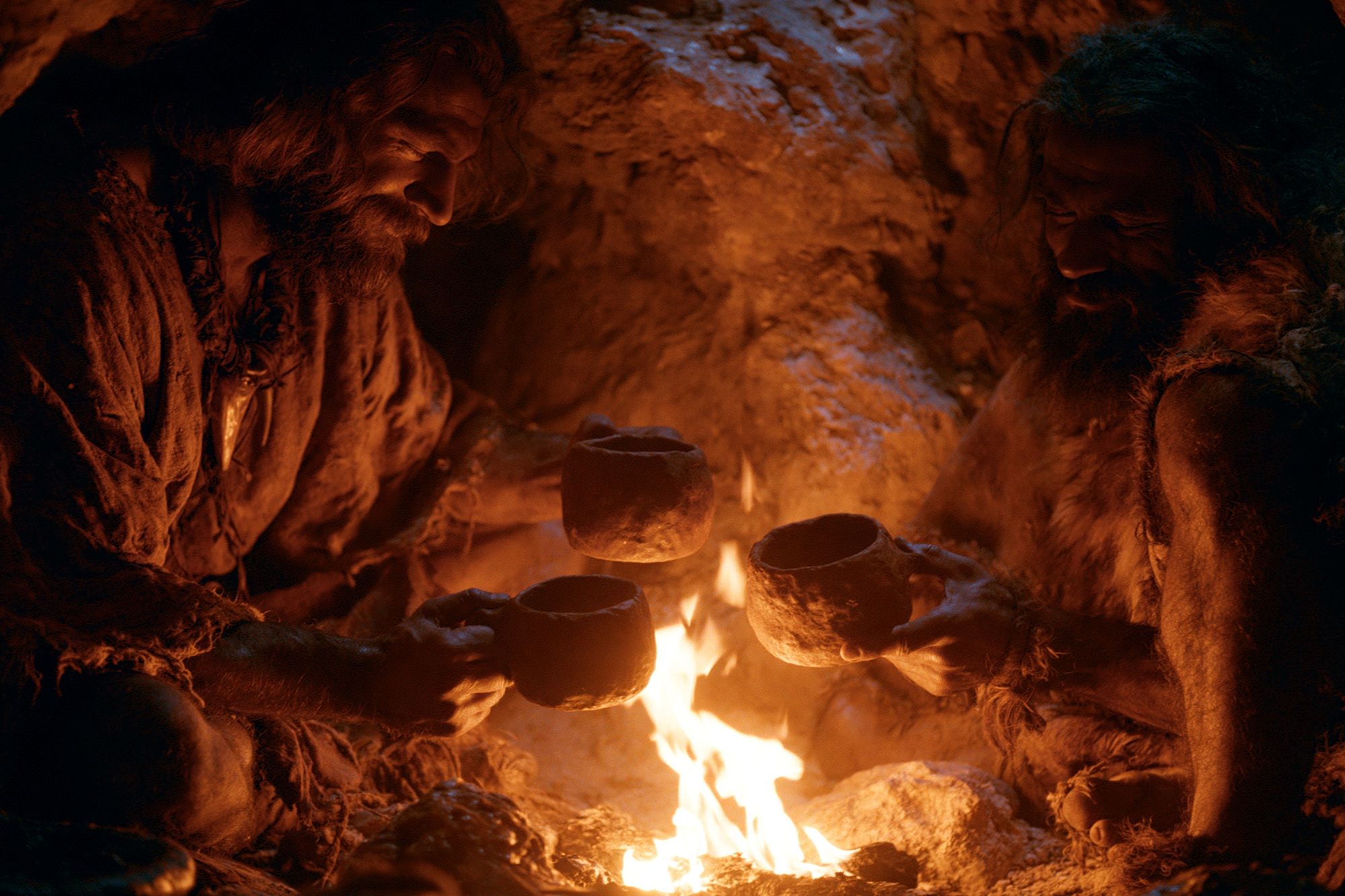 Caveman Fire Ritual Poster. poster — photography art