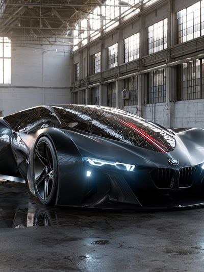 BMW Futuristic Supercar Photography Poster.