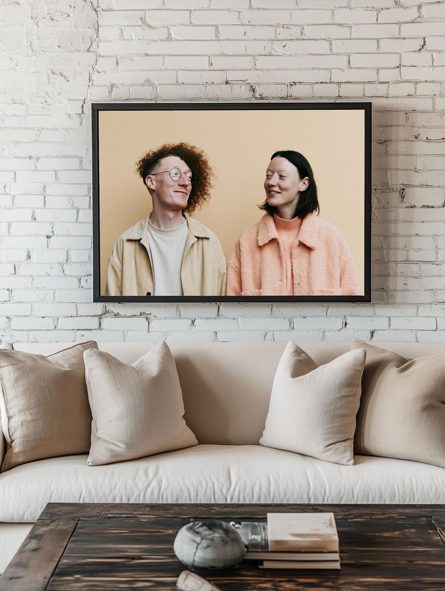 Couple Portrait Photography Poster. room preview
