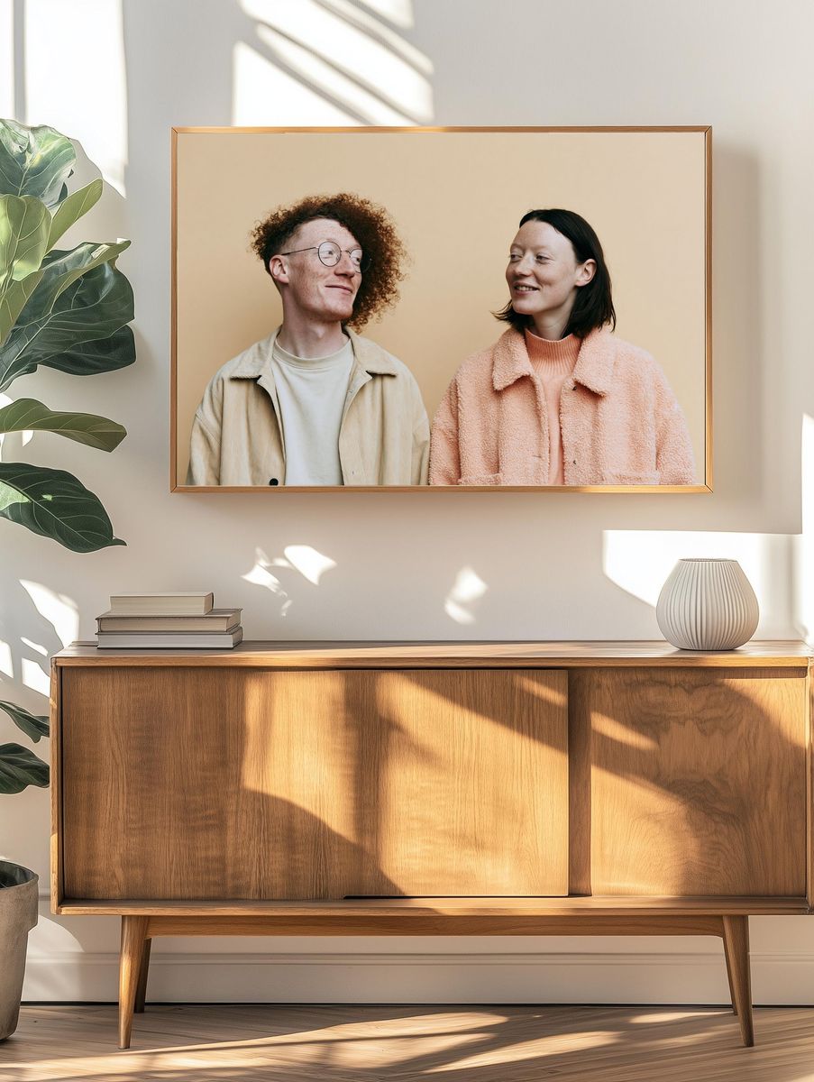 Couple Portrait Photography Poster. — room view 3