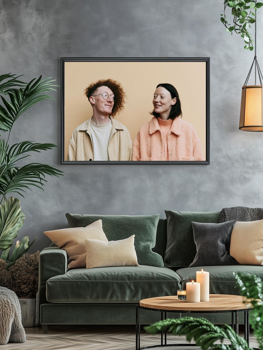 Couple Portrait Photography Poster. — room view 4
