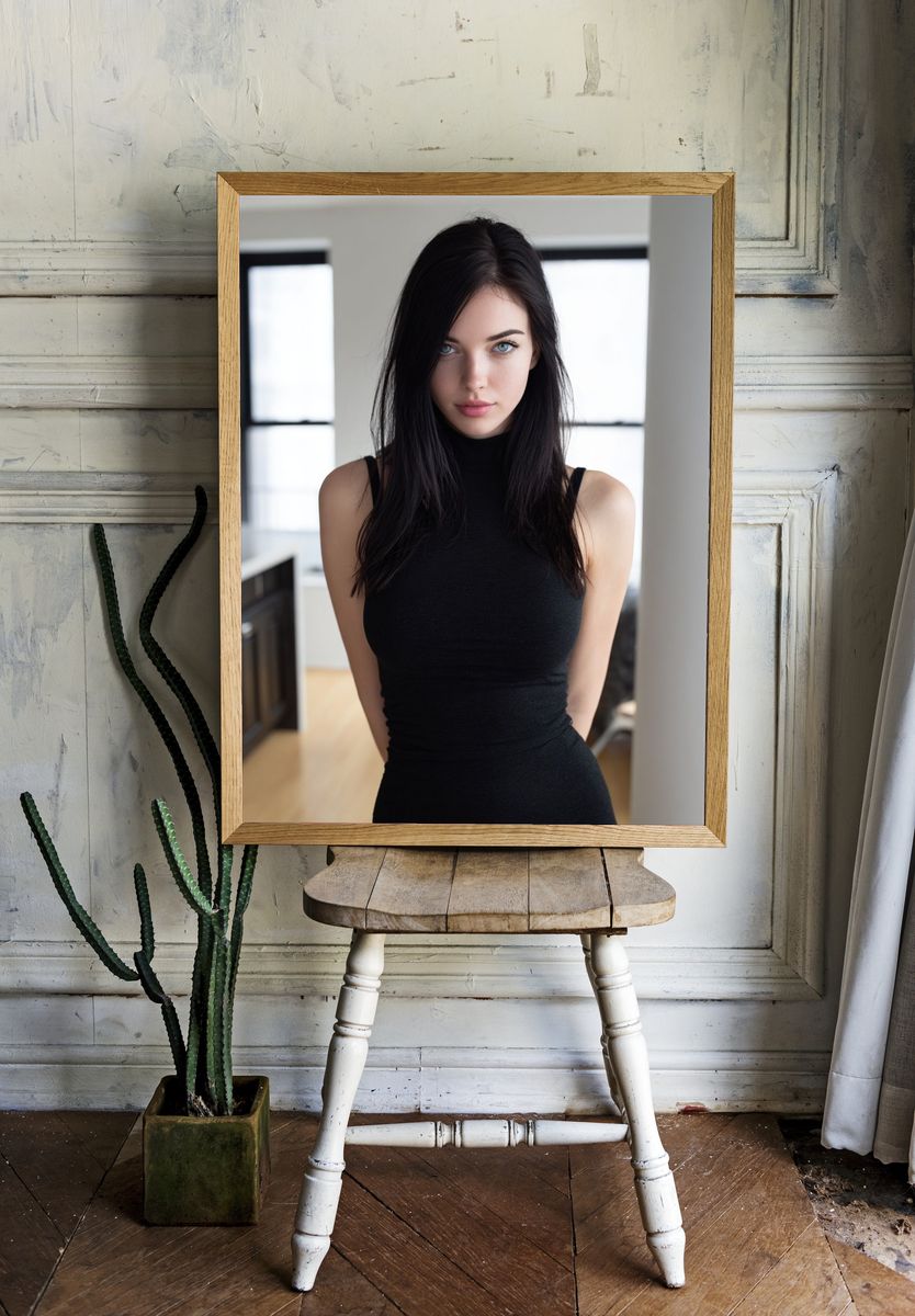 Portrait of a Woman Photography Poster. — room view 1