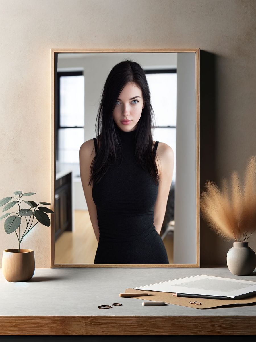 Portrait of a Woman Photography Poster. — room view 2