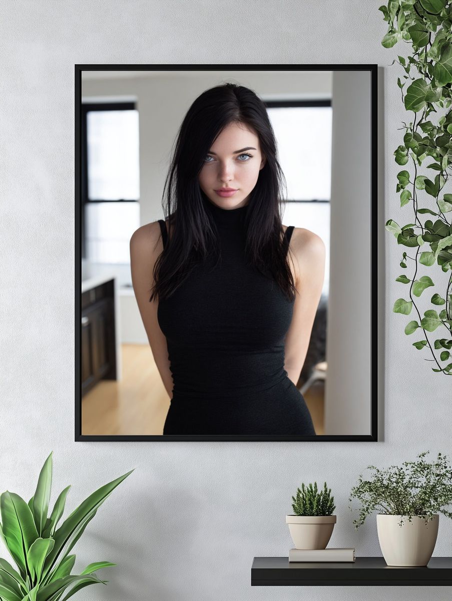 Portrait of a Woman Photography Poster. — room view 4