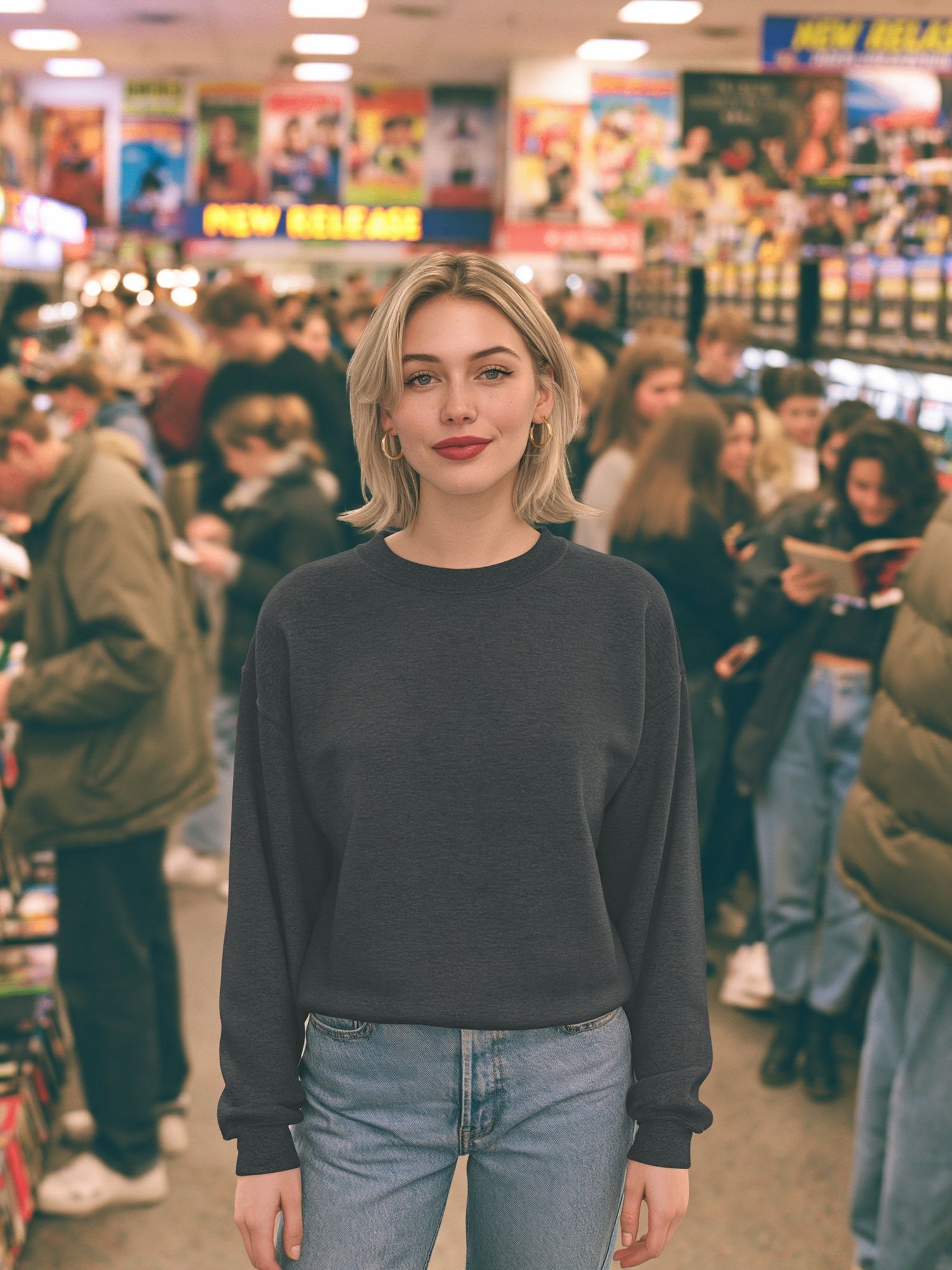 Bookstore Portrait Photography Poster. poster — photography art