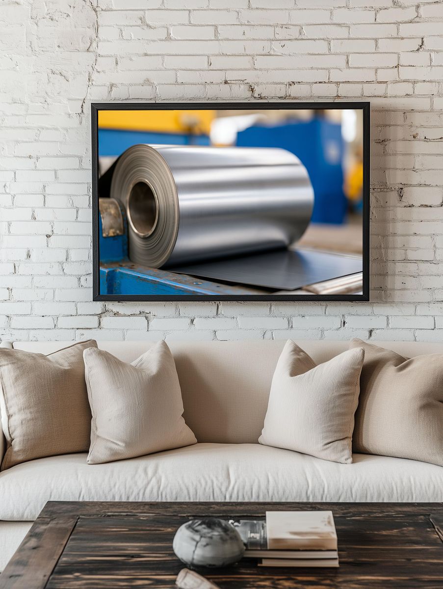 Industrial Steel Coil Photography Poster. room preview