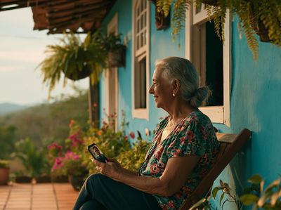 Sunlit Porch Conversation Photography Print.