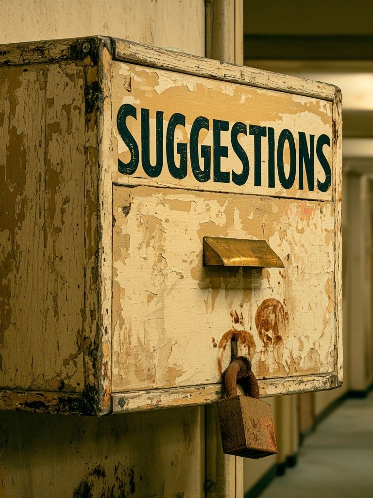 Suggestions Box Vintage Photography Poster. poster detail