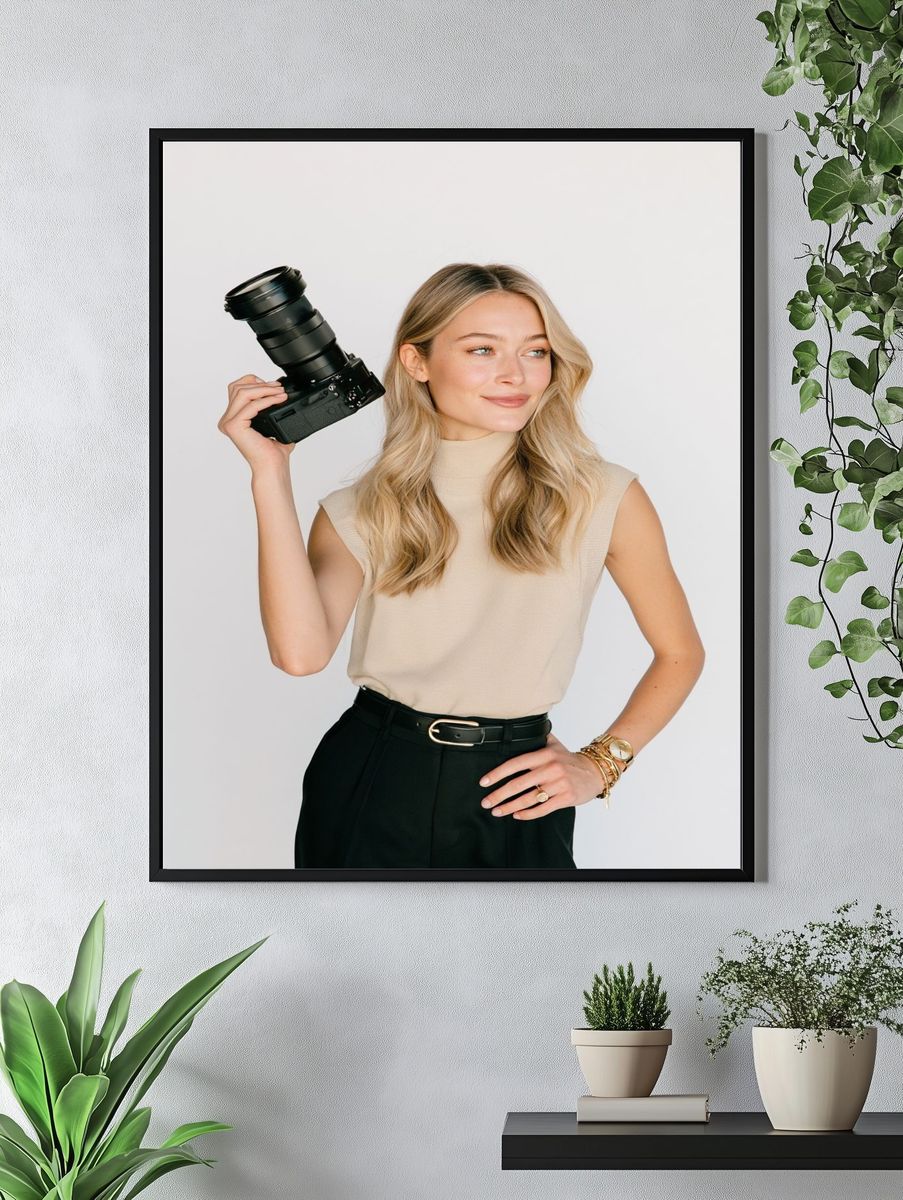 Photographer Portrait Poster. — room view 4
