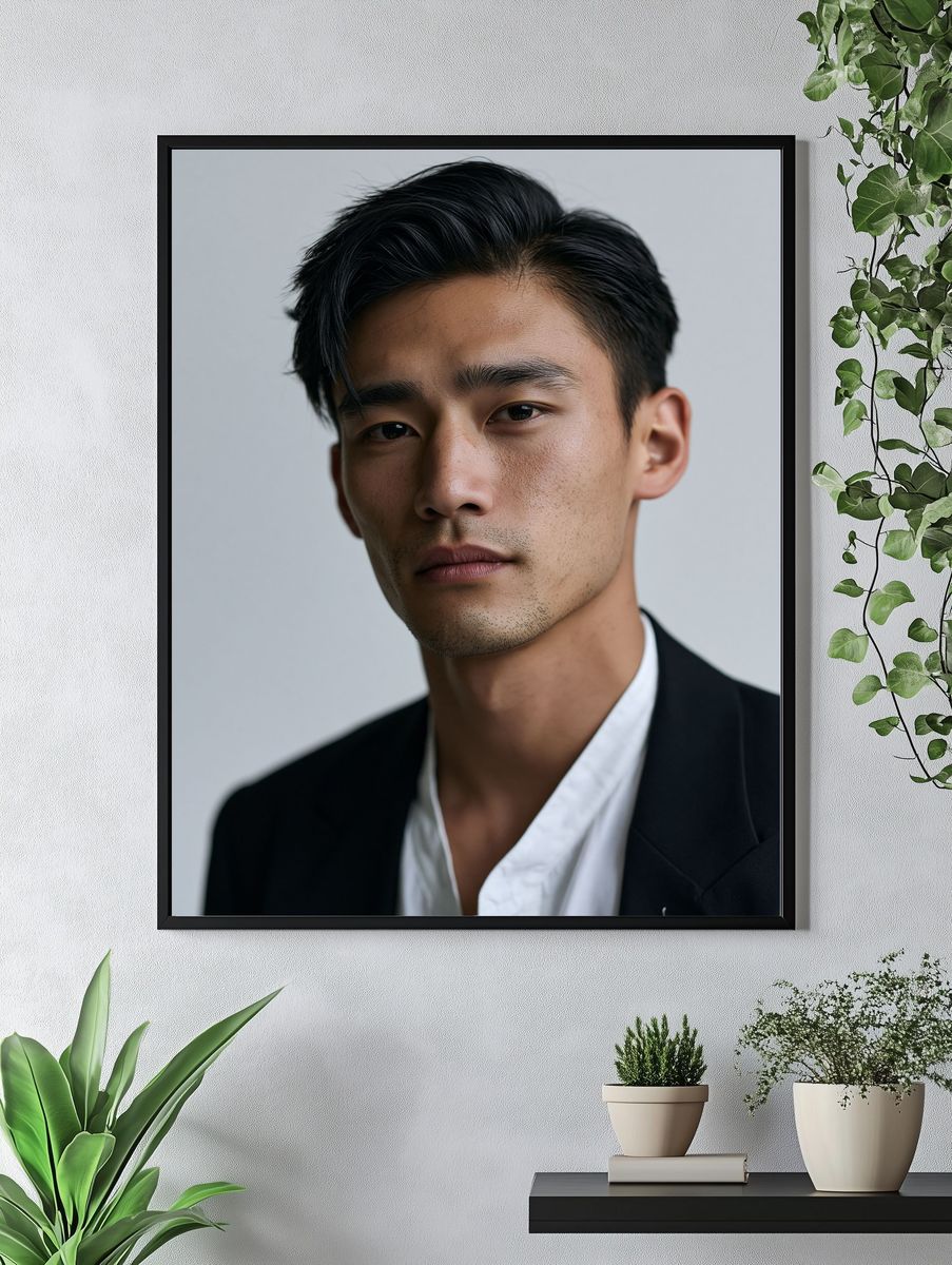 Minimalist Portrait Poster. — room view 4
