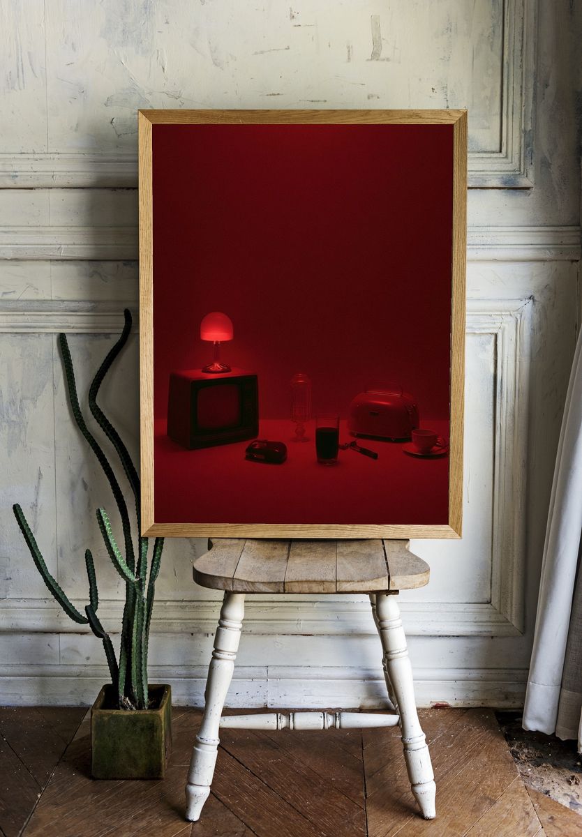Red Still Life — Photography Print. — room view 1