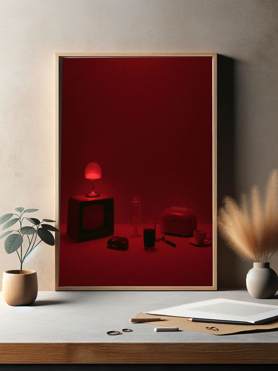 Red Still Life — Photography Print. — room view 2
