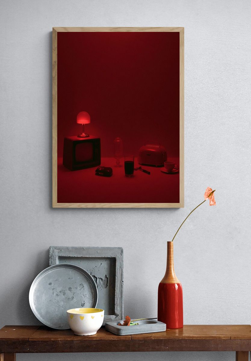 Red Still Life — Photography Print. — room view 3