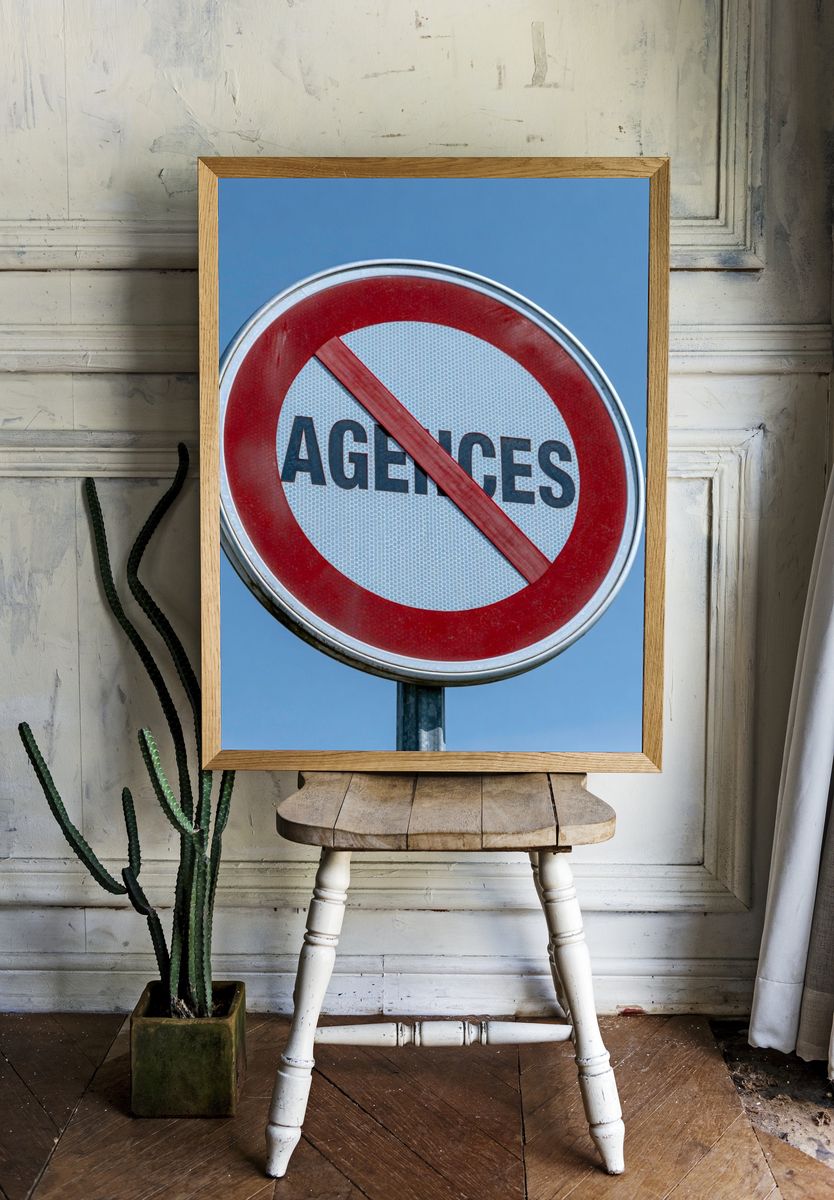 No Entry Sign Photography Poster. — room view 1