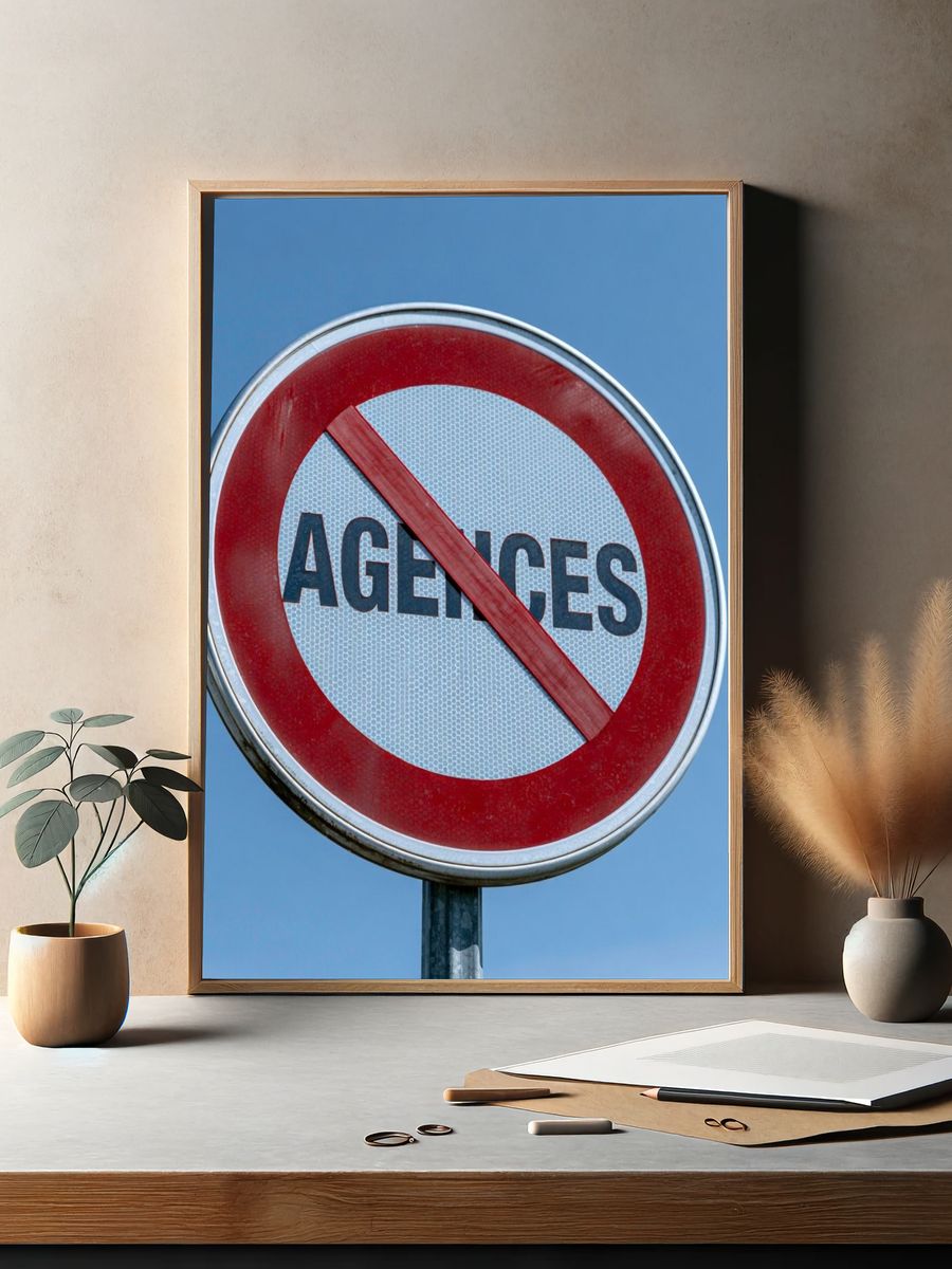 No Entry Sign Photography Poster. — room view 2