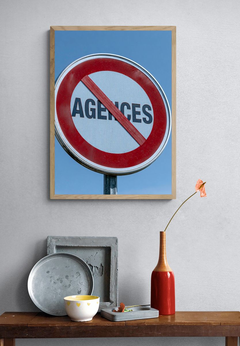 No Entry Sign Photography Poster. — room view 3