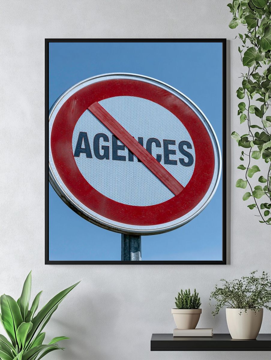 No Entry Sign Photography Poster. — room view 4