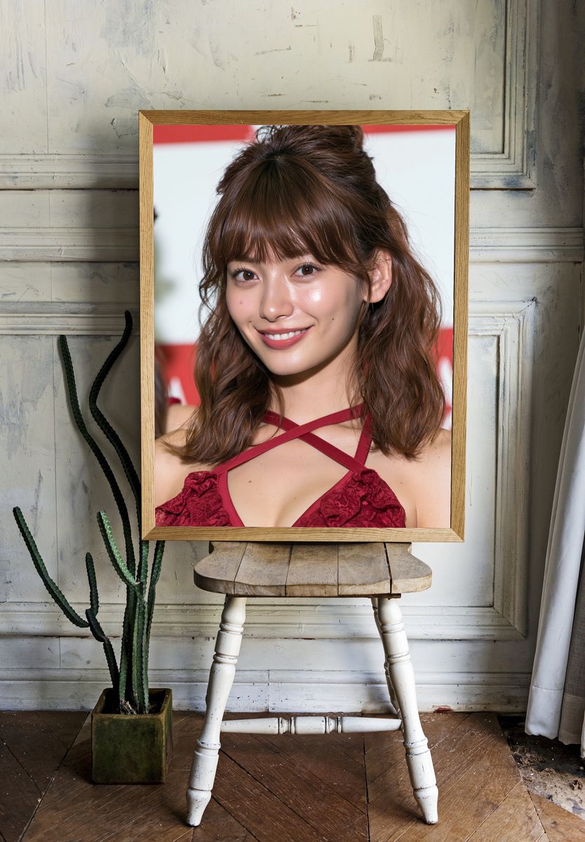 Smiling Portrait Photography Poster. room preview