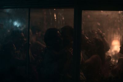 Rainy Window Couple Photography Poster.
