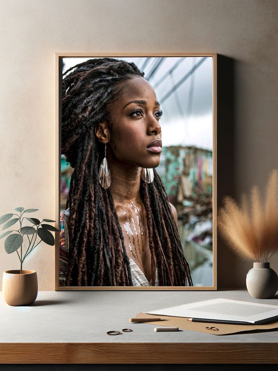 Portrait of a Woman Photography Poster. — room view 2