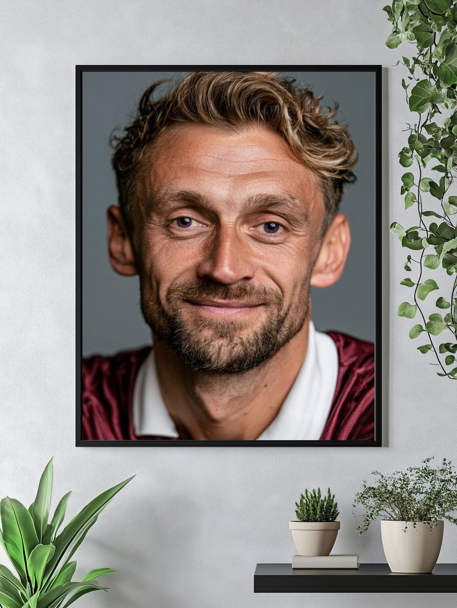 Smiling Man Portrait Photography Poster. — room view 4