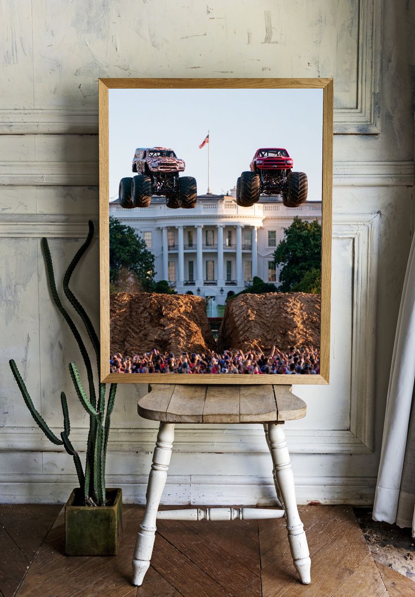 Monster Trucks at the White House Poster. room preview