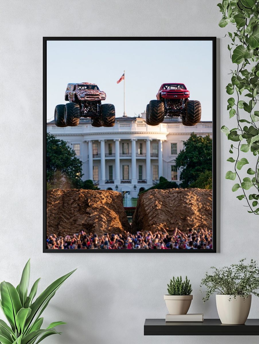 Monster Trucks at the White House Poster. — room view 4