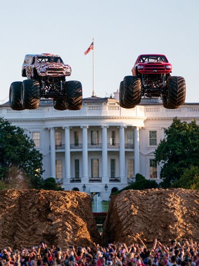 Monster Trucks at the White House Poster. poster