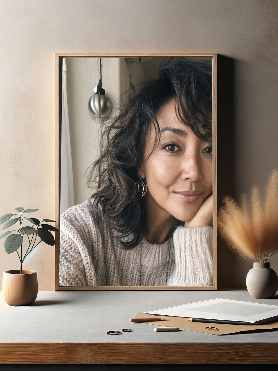 Cozy Portrait Photography Poster. — room view 2