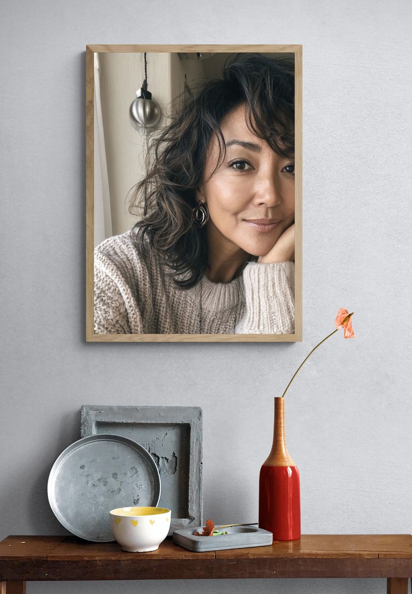 Cozy Portrait Photography Poster. — room view 3