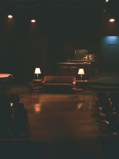Dim Theater Stage Photography Poster. poster
