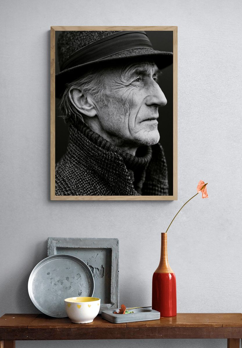 Elderly Man Portrait Photography Poster. — room view 3
